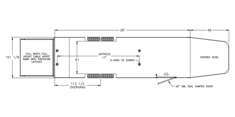 Model 4941 Car Trailer (28′)