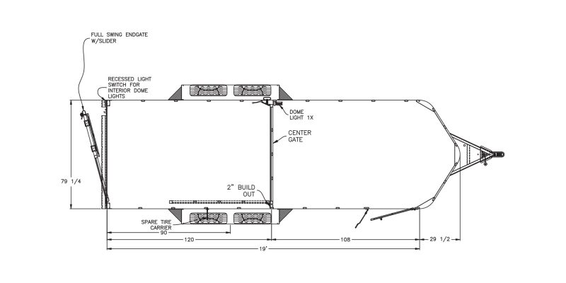 Model 8107 Stock Trailer (20′)