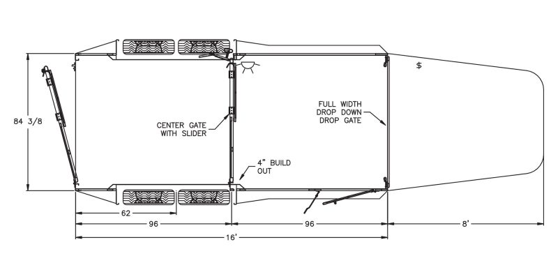 Model 8127 (16′, 7′ wide, 1 gate)