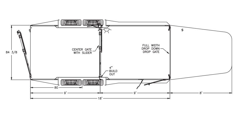 Model 8127 (18′, 7′ wide, 1 gate)