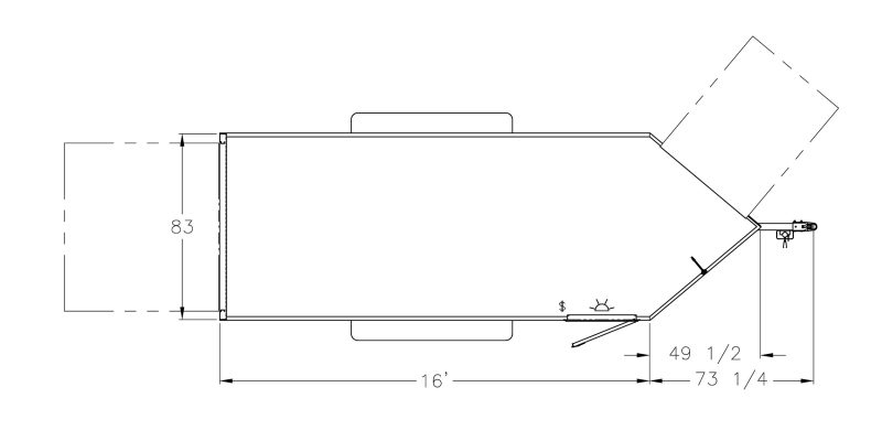 Model 1610V Utility Trailer (16′)