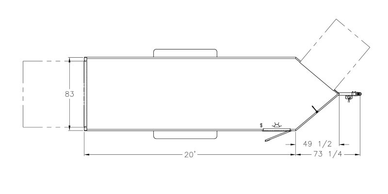 Model 1610V Utility Trailer (20′)