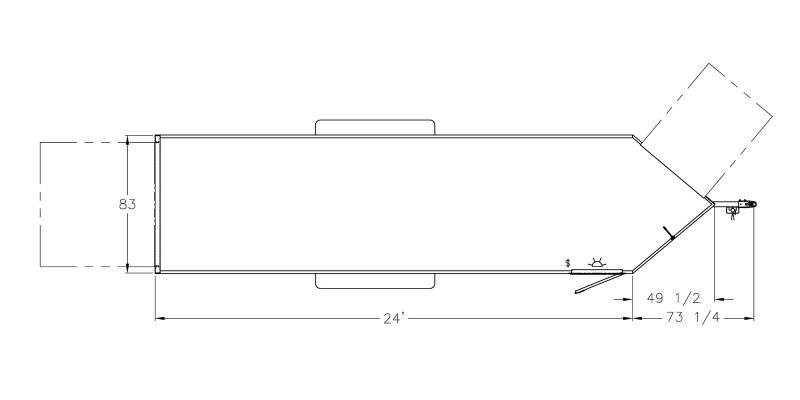 Model 1610V Utility Trailer (24′)