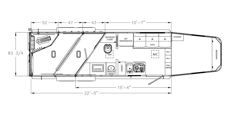 quarters horse trailer 9807 - 210A