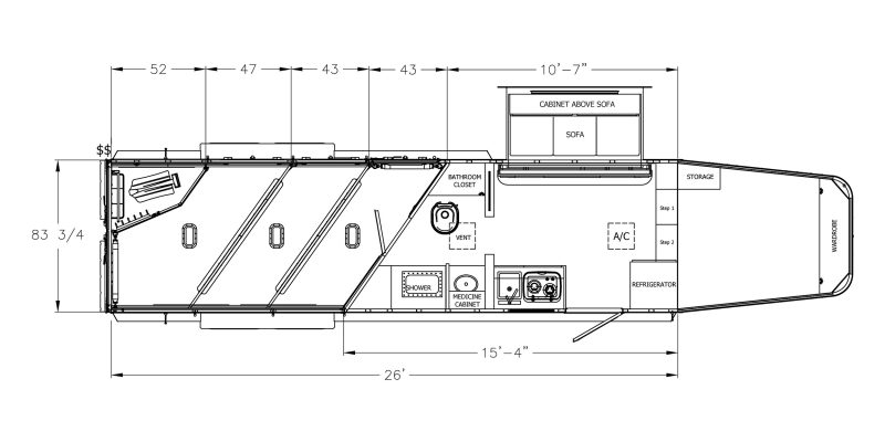 uarters horse trailer 9807 - 310B